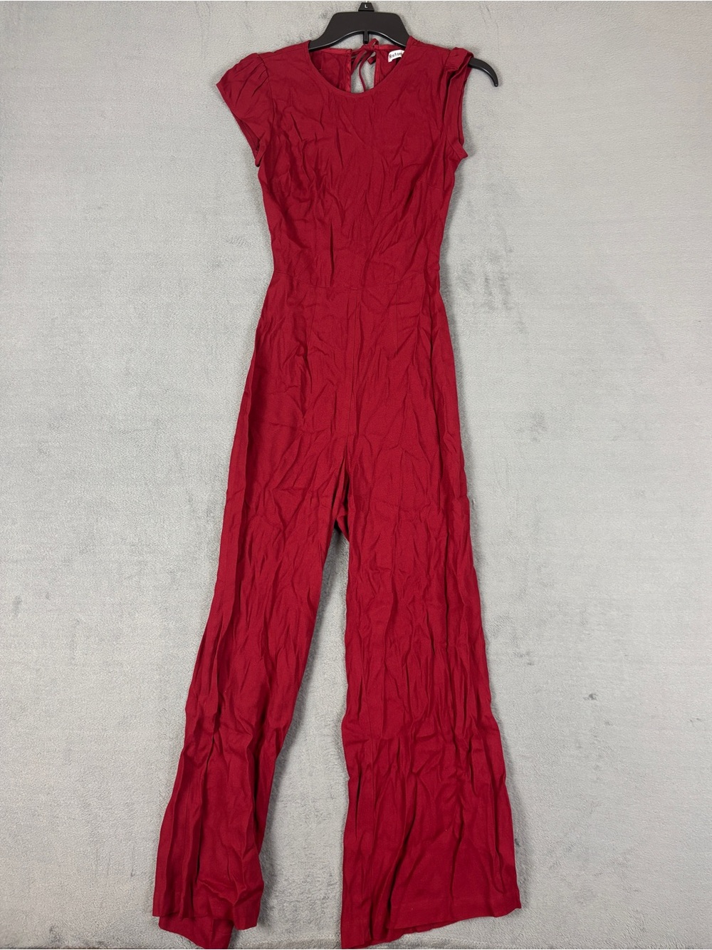 Reformation Deep Red Cap-Sleeve One-Piece